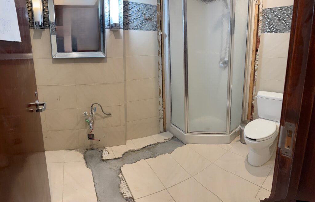 Major Plumbing Repair in Washroom project photo 6